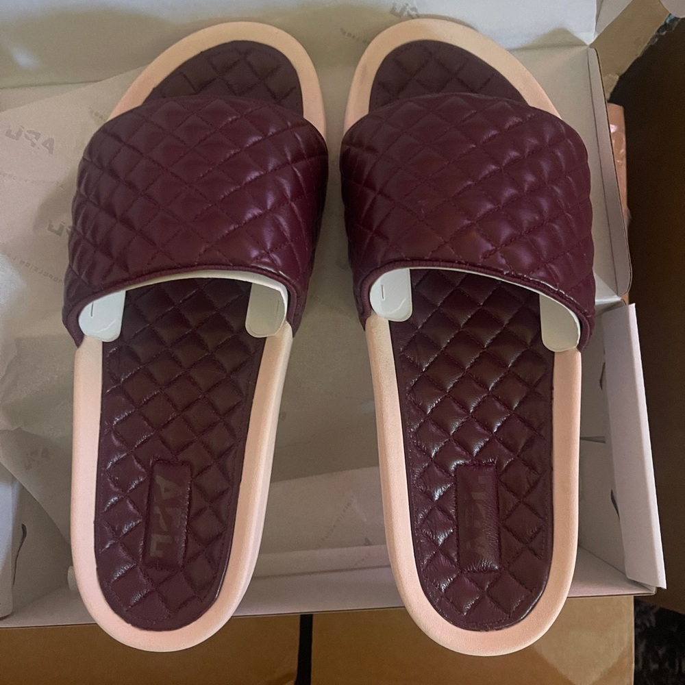 APL LUSSO SLIDE Burgundy/ Creme Unisex